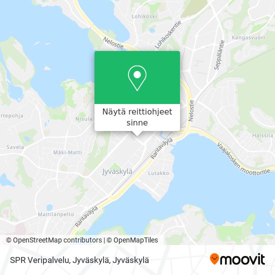 SPR Veripalvelu, Jyväskylä kartta