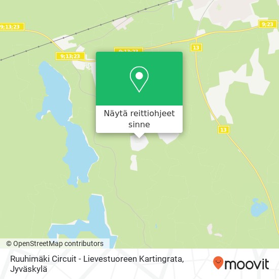 Ruuhimäki Circuit - Lievestuoreen Kartingrata kartta