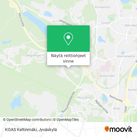 KOAS Keltinmäki kartta