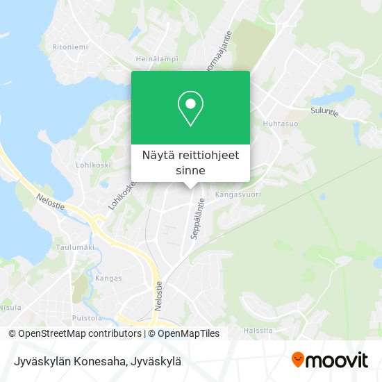 Jyväskylän Konesaha kartta