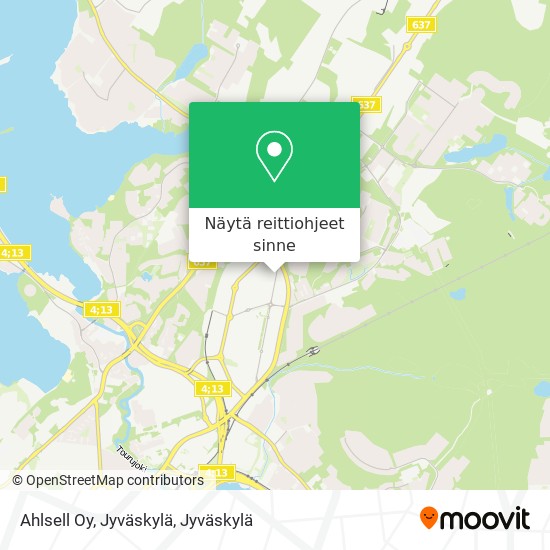 Ahlsell Oy, Jyväskylä kartta