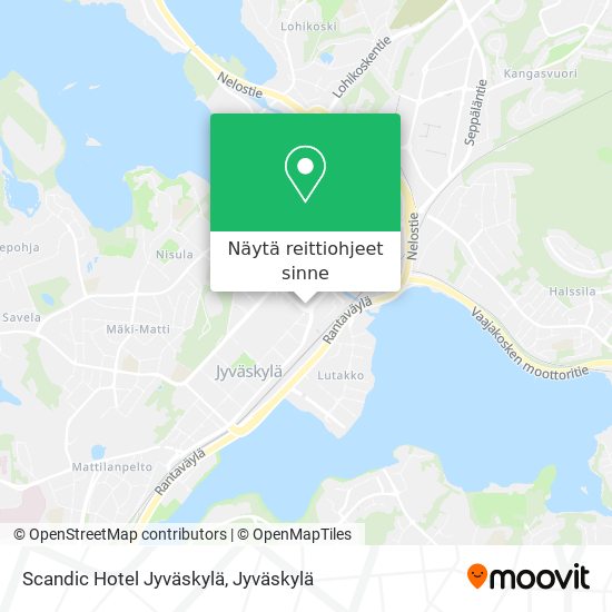 Scandic Hotel Jyväskylä kartta