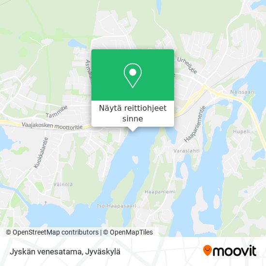 Jyskän venesatama kartta