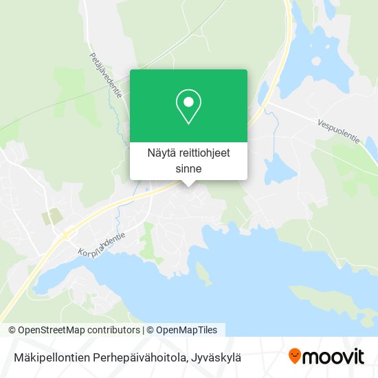 Mäkipellontien Perhepäivähoitola kartta