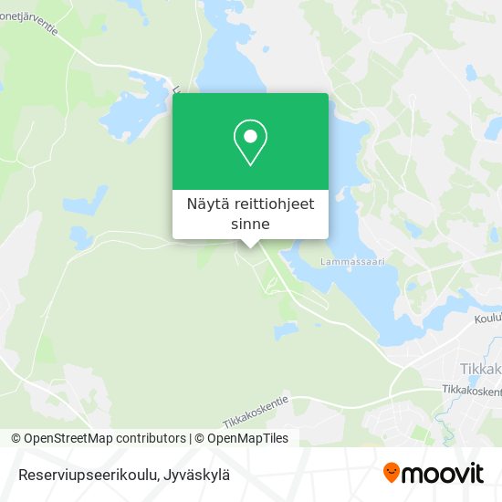 Reserviupseerikoulu kartta