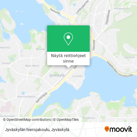 Jyväskylän hierojakoulu kartta