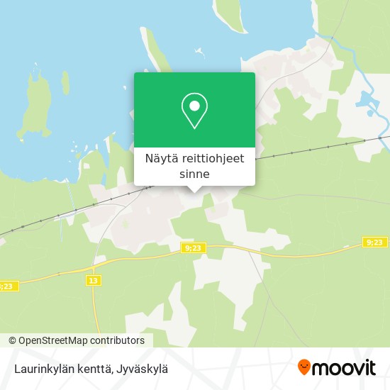 Laurinkylän kenttä kartta