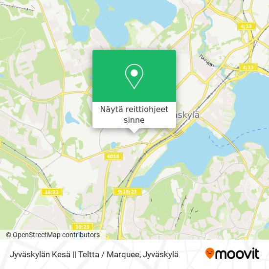 Jyväskylän Kesä || Teltta / Marquee kartta