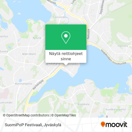 SuomiPoP Festivaali kartta