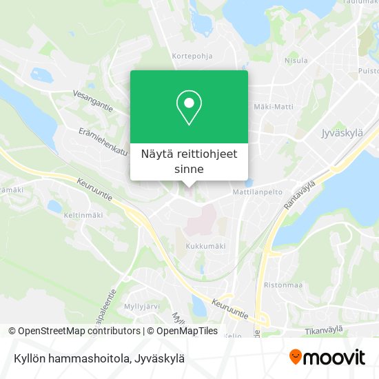 Kyllön hammashoitola kartta