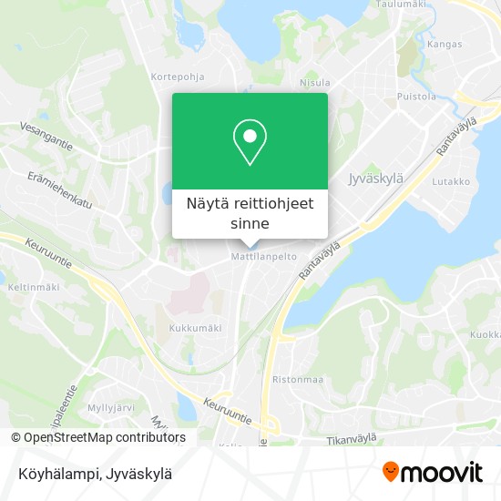 Köyhälampi kartta