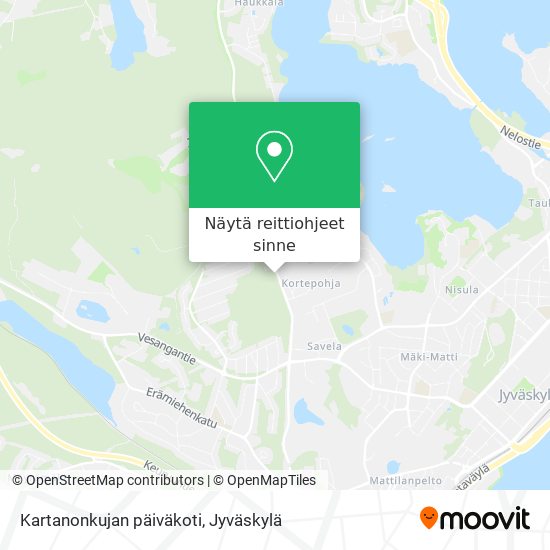 Kartanonkujan päiväkoti kartta