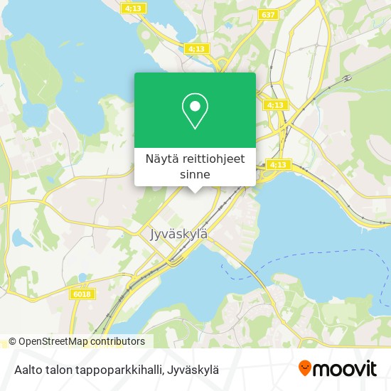 Aalto talon tappoparkkihalli kartta