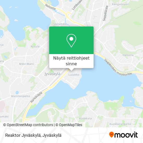 Reaktor Jyväskylä kartta
