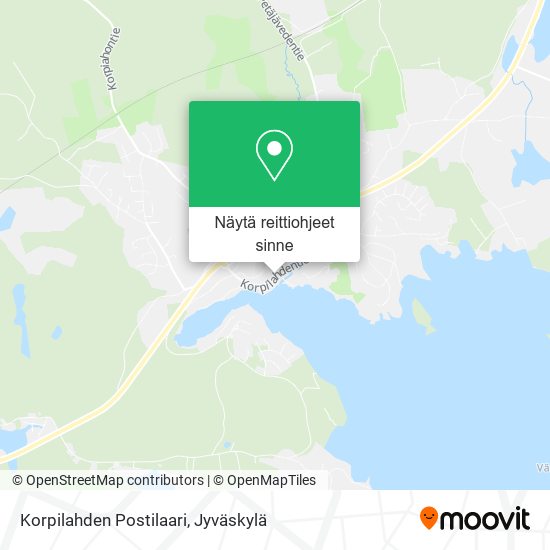 Korpilahden Postilaari kartta