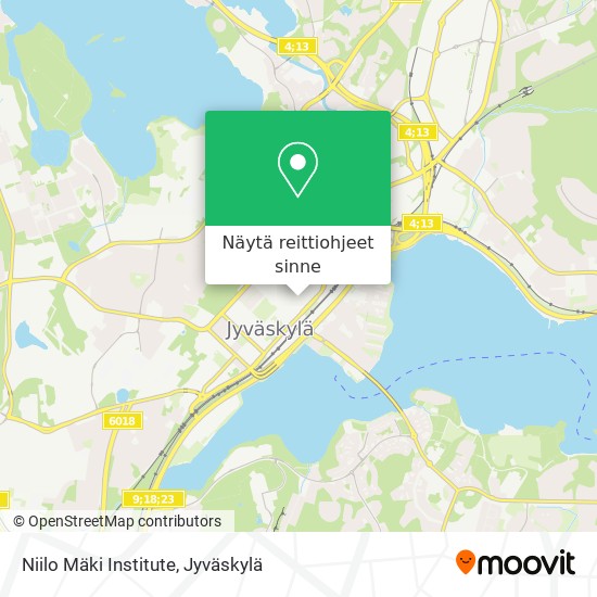Niilo Mäki Institute kartta