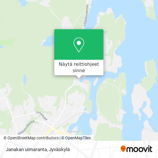 Janakan uimaranta kartta