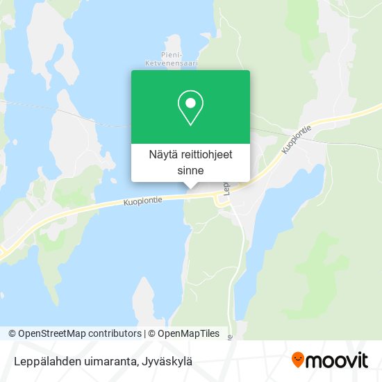 Leppälahden uimaranta kartta