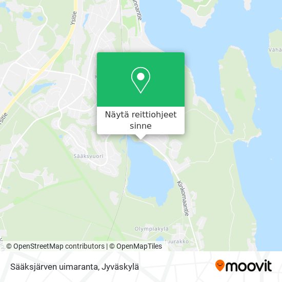 Sääksjärven uimaranta kartta