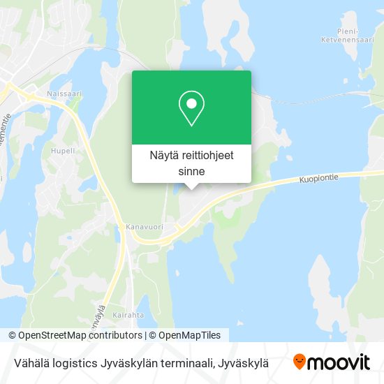 Vähälä logistics Jyväskylän terminaali kartta
