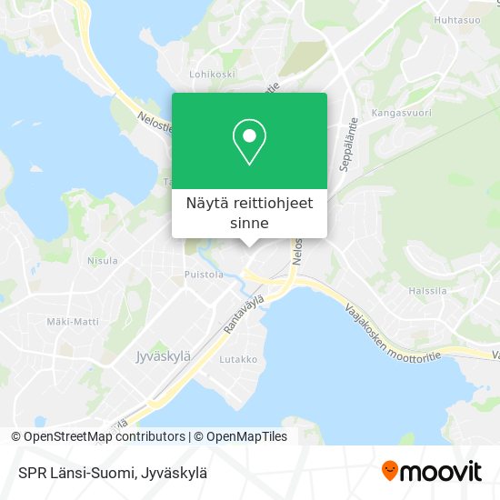 SPR Länsi-Suomi kartta