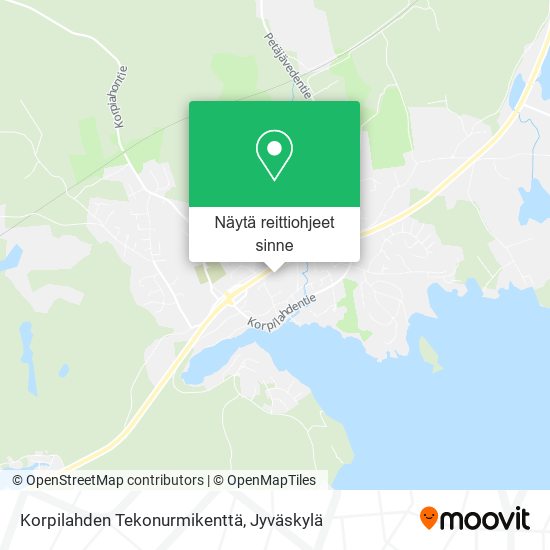 Korpilahden Tekonurmikenttä kartta