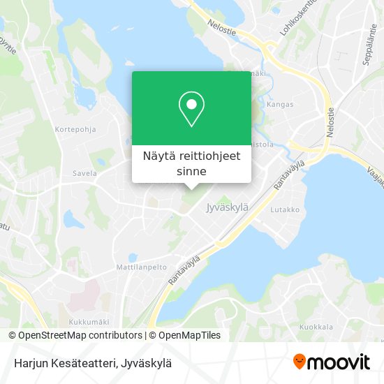 Harjun Kesäteatteri kartta
