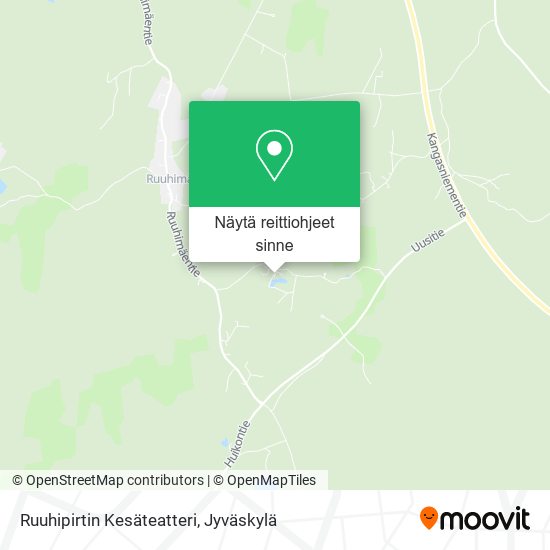 Ruuhipirtin Kesäteatteri kartta