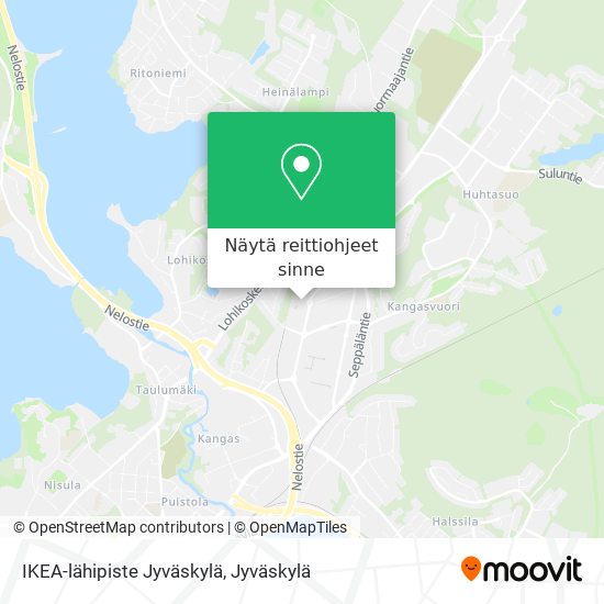 IKEA-lähipiste Jyväskylä kartta