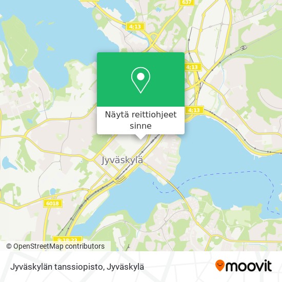 Jyväskylän tanssiopisto kartta