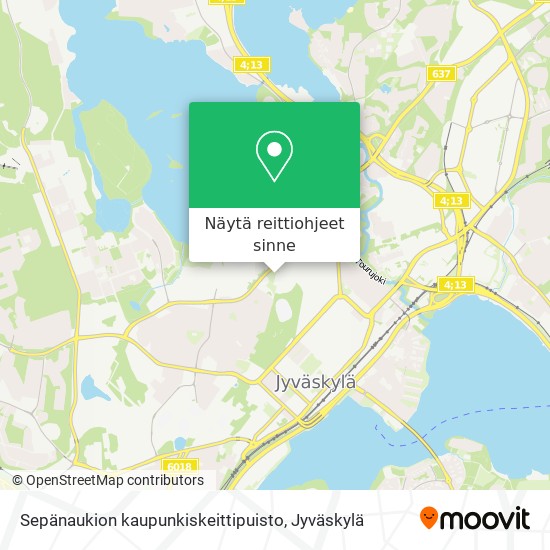 Sepänaukion kaupunkiskeittipuisto kartta