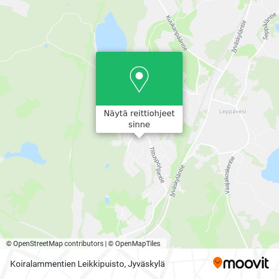 Koiralammentien Leikkipuisto kartta