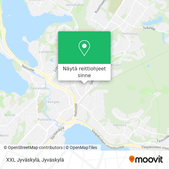 XXL Jyväskylä kartta