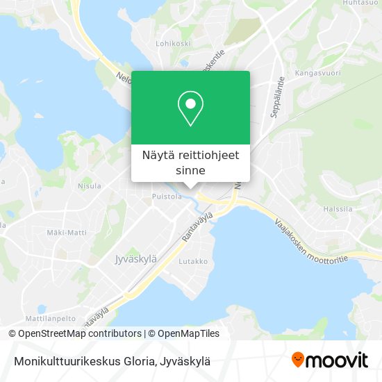 Monikulttuurikeskus Gloria kartta