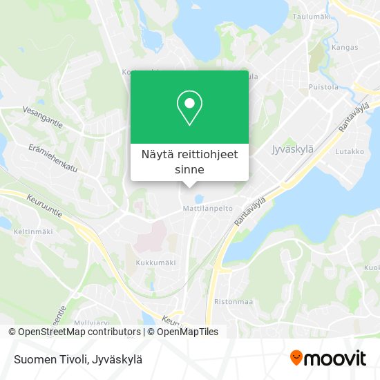 Kuinka päästä kohteeseen Suomen Tivoli paikassa Jyväskylä kulkuvälineellä  Bussi?