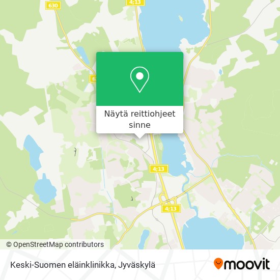 Keski-Suomen eläinklinikka kartta