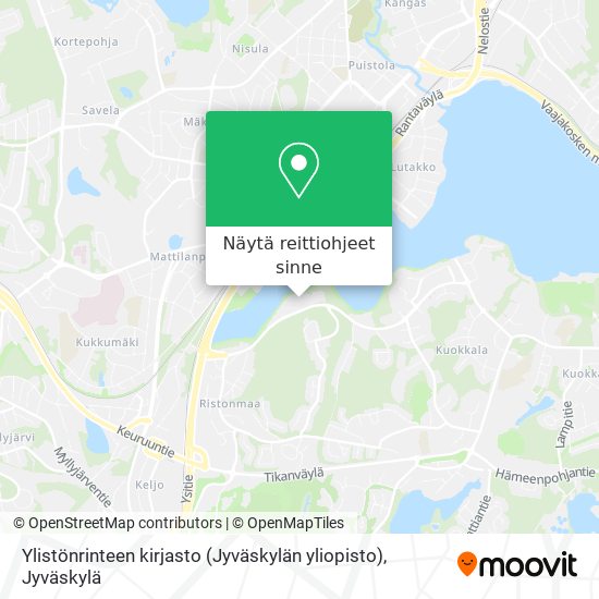 Ylistönrinteen kirjasto (Jyväskylän yliopisto) kartta