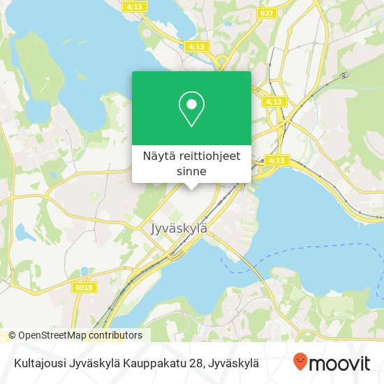 Kultajousi Jyväskylä Kauppakatu 28 kartta