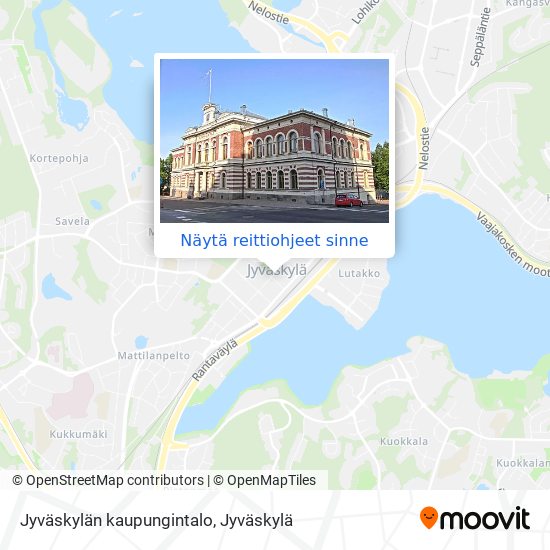 Jyväskylän kaupungintalo kartta