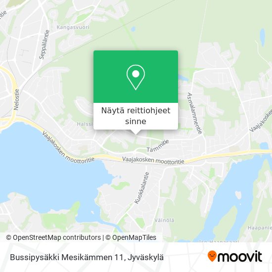 Bussipysäkki Mesikämmen 11 kartta
