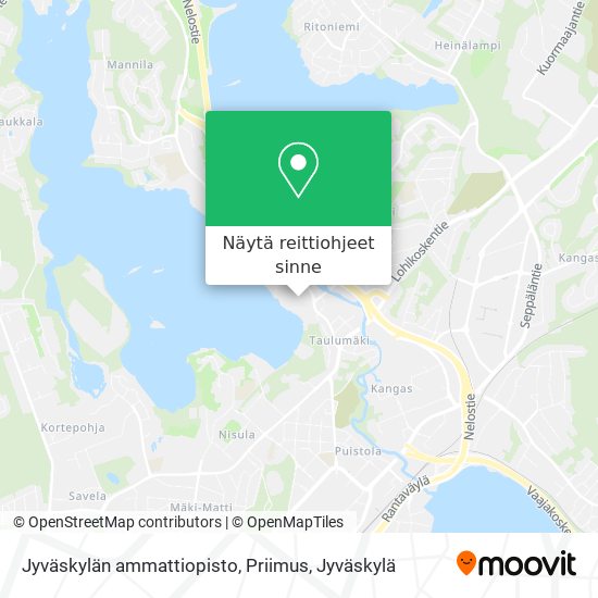 Jyväskylän ammattiopisto, Priimus kartta