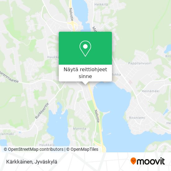 Kuinka päästä kohteeseen Kärkkäinen paikassa Jyväskylän Mlk kulkuvälineellä  Bussi?