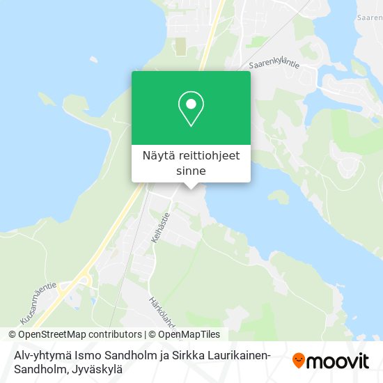 Alv-yhtymä Ismo Sandholm ja Sirkka Laurikainen-Sandholm kartta