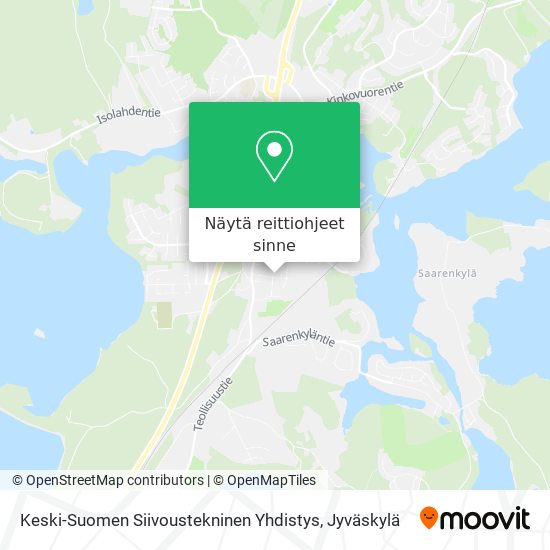Keski-Suomen Siivoustekninen Yhdistys kartta
