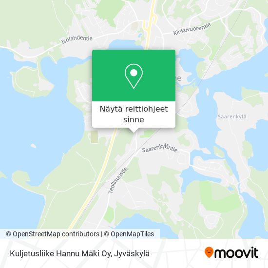 Kuljetusliike Hannu Mäki Oy kartta