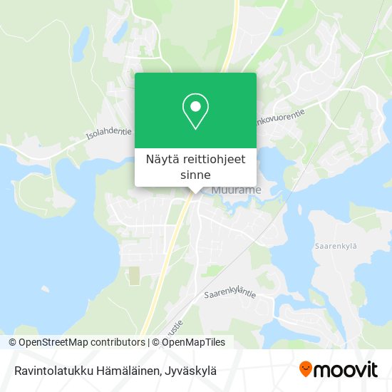 Ravintolatukku Hämäläinen kartta