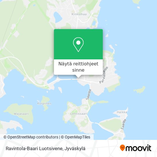 Ravintola-Baari Luotsivene kartta