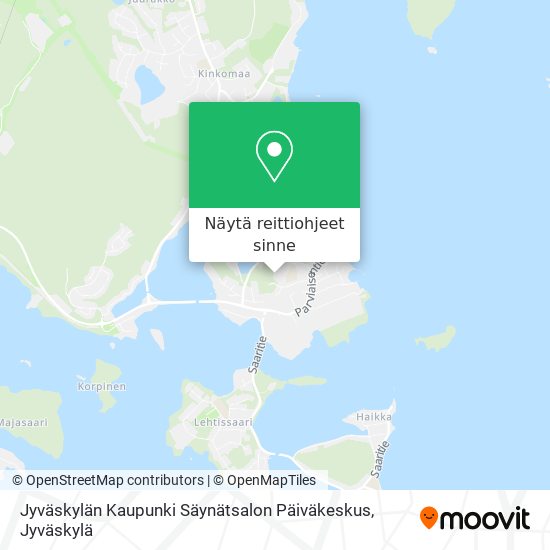 Jyväskylän Kaupunki Säynätsalon Päiväkeskus kartta