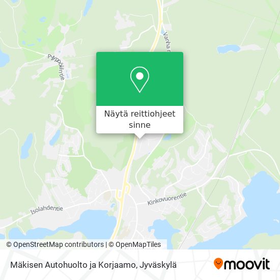 Mäkisen Autohuolto ja Korjaamo kartta