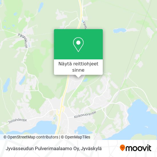 Jyvässeudun Pulverimaalaamo Oy kartta